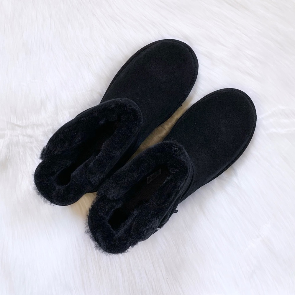 UGG Classic Mini Twist Bootie In Black - Picture 2 of 9
